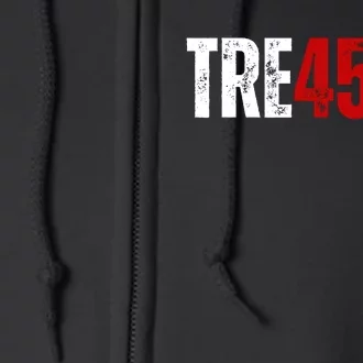 Tre45on Treason Anti Trump Impeach Trump F Trump 86 45 Gift Full Zip Hoodie