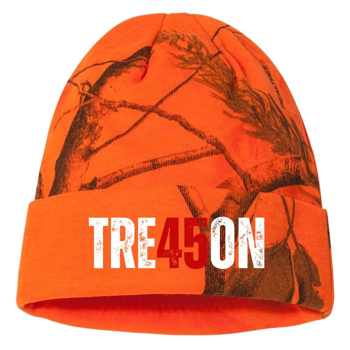 Tre45on Treason Anti Trump Impeach Trump F Trump 86 45 Gift Kati - 12in Camo Beanie