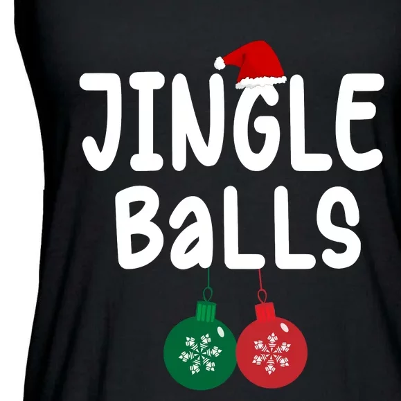 Tinsel Tits And Jingle Balls Ladies Essential Flowy Tank