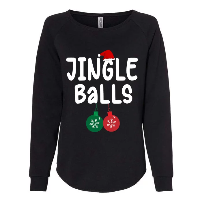 Tinsel Tits And Jingle Balls Womens California Wash Sweatshirt