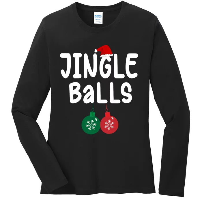 Tinsel Tits And Jingle Balls Ladies Long Sleeve Shirt