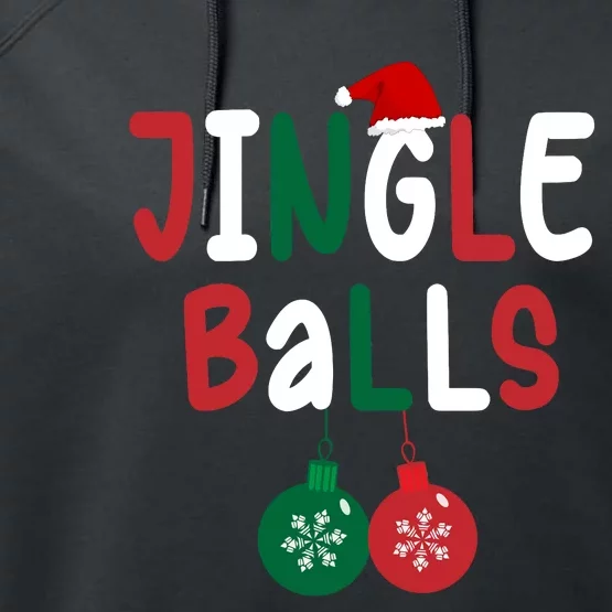 Tinsel Tits And Jingle Balls Performance Fleece Hoodie