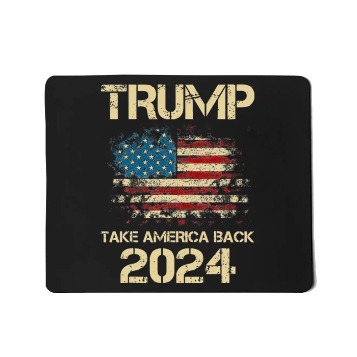 Trump Take America Back 2014 Stars and Stripes American Flag Mousepad