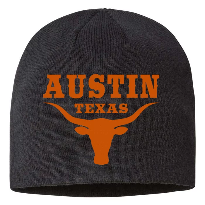 Texas Tx American Bull United States Font 8 1/2in Sustainable Knit Beanie