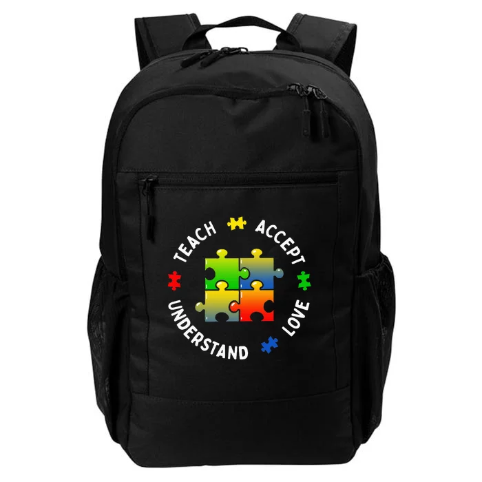 Teacher Teach Accept Understand Autism Community Daily Commute Backpack