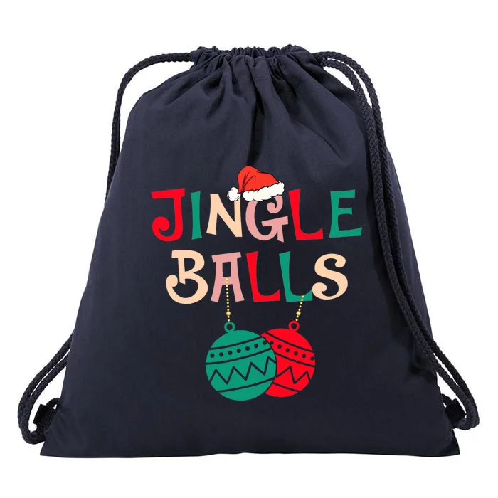 Tinsel Tits And Jingle Balls Funny Matching Christmas Couple Cool Gift Drawstring Bag