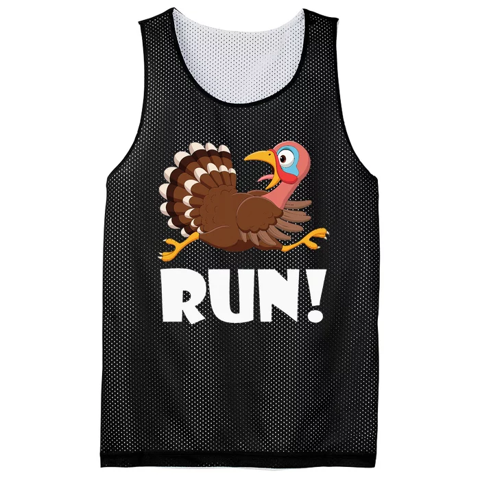 Turkey Trot Adult Running Costume Face Run Mesh Reversible Basketball Jersey Tank