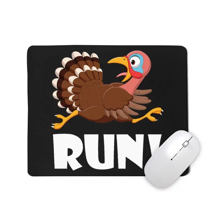 Turkey Trot Adult Running Costume Face Run Mousepad