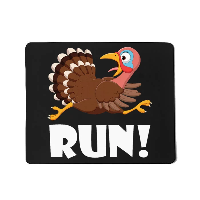 Turkey Trot Adult Running Costume Face Run Mousepad