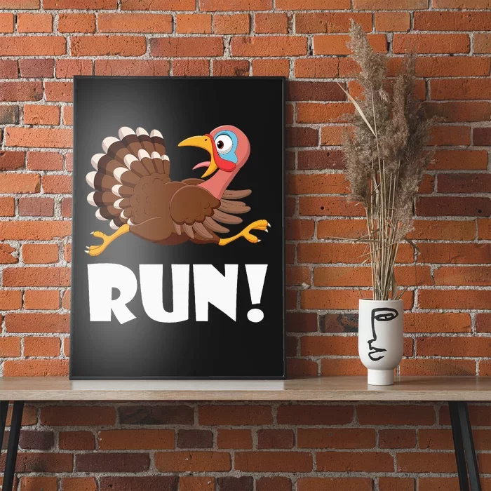 Turkey Trot Adult Running Costume Face Run Poster