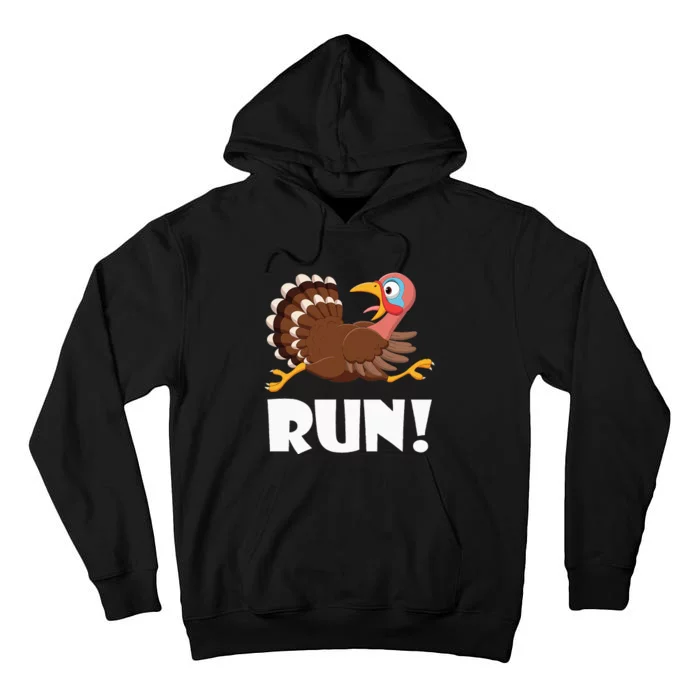 Turkey Trot Adult Running Costume Face Run Tall Hoodie