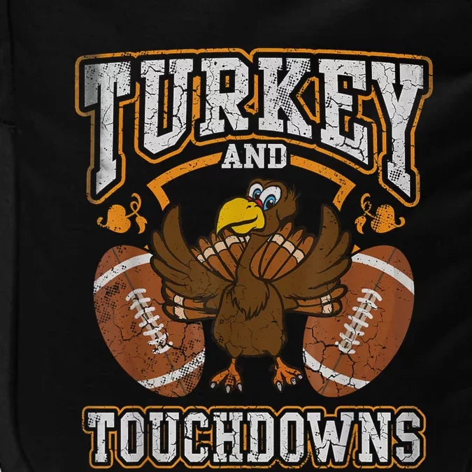 Thanksgiving Turkey And Touchdowns Football Impact Tech Backpack