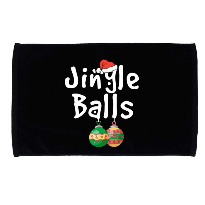 Tinsel Tits And Jingle Balls Funny Matching Christmas Couple Cool Gift Microfiber Hand Towel