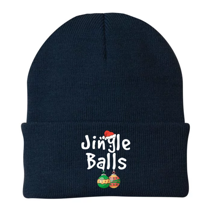 Tinsel Tits And Jingle Balls Funny Matching Christmas Couple Cool Gift Knit Cap Winter Beanie