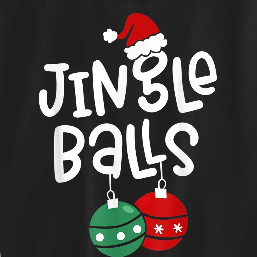 Tinsel Tits And Jingle Balls Funny Matching Christmas Couple Kids Sweatshirt