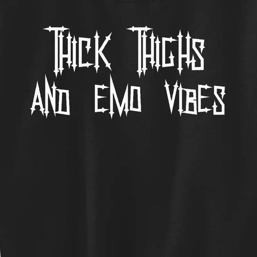 Thick Thighs And Emo Vibes Alternative Emo Music Alt Goth Kids Sweatshirt