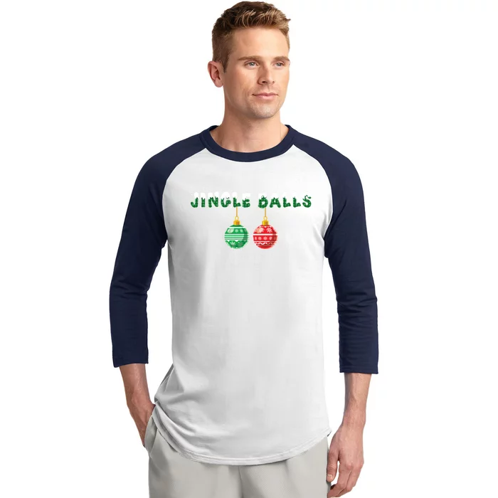 Tinsel Tits And Jingle Balls Matching Christmas Couple Xmas Gift Baseball Sleeve Shirt