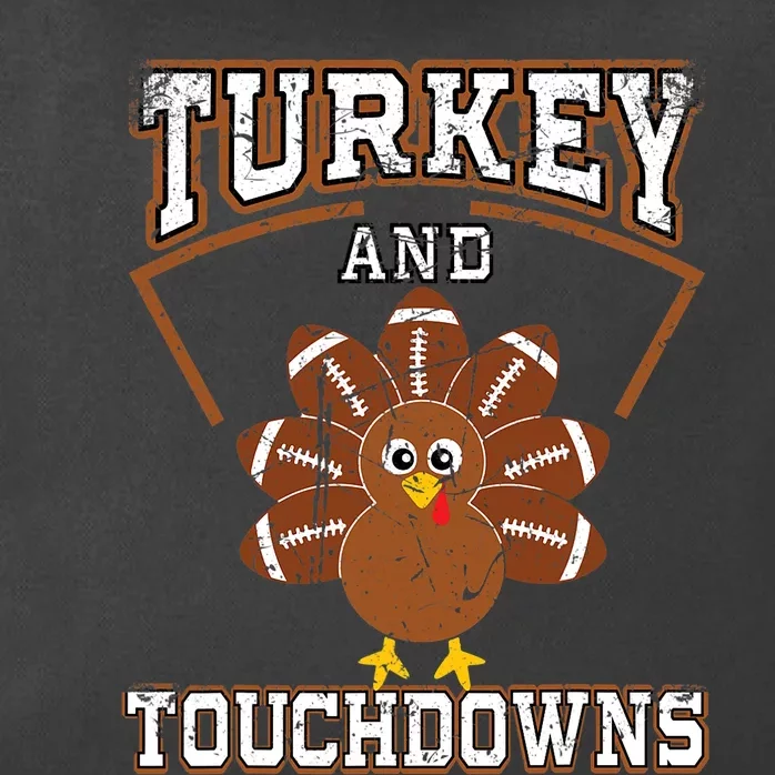 Thanksgiving Turkey And Touchdowns Football Zip Tote Bag