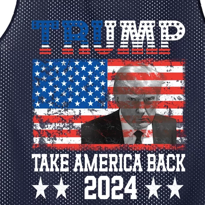 Trump Take America Back 2024 Mesh Reversible Basketball Jersey Tank