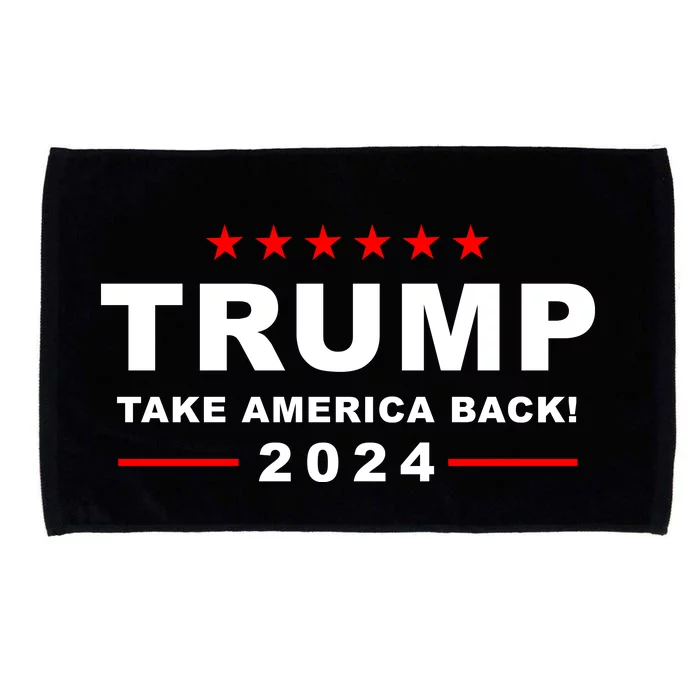 Trump Take America Back 2024 Election Microfiber Hand Towel