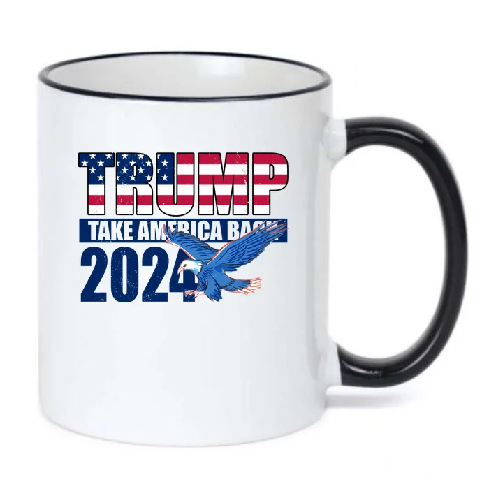 Trump Take America Back 2024 Eagle Black Color Changing Mug