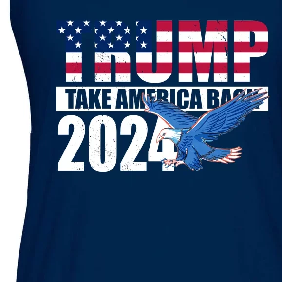 Trump Take America Back 2024 Eagle Ladies Essential Flowy Tank