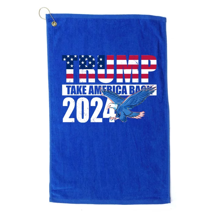 Trump Take America Back 2024 Eagle Platinum Collection Golf Towel