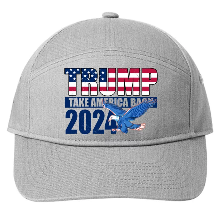 Trump Take America Back 2024 Eagle 7-Panel Snapback Hat