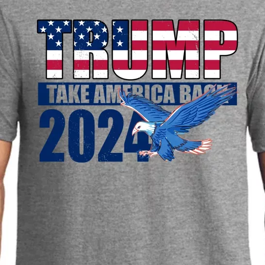 Trump Take America Back 2024 Eagle Pajama Set