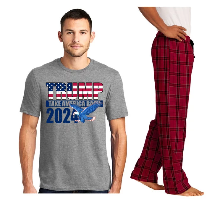 Trump Take America Back 2024 Eagle Pajama Set