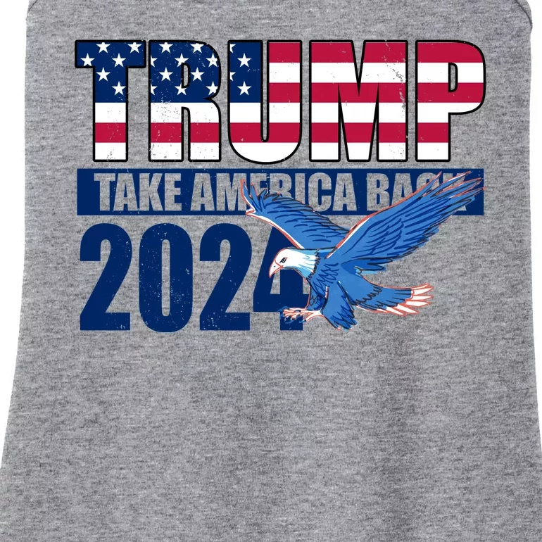 Trump Take America Back 2024 Eagle Ladies Essential Tank