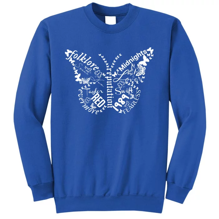 Taylor Ttpd Album Butterfly Silhouette Tall Sweatshirt