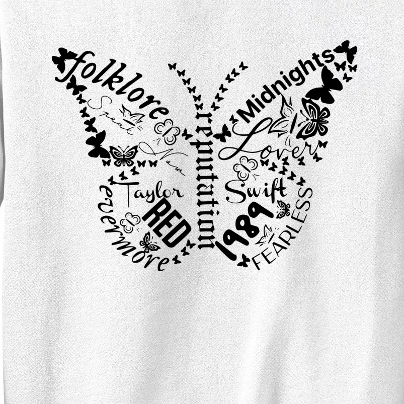 Taylor Ttpd Album Butterfly Silhouette Sweatshirt