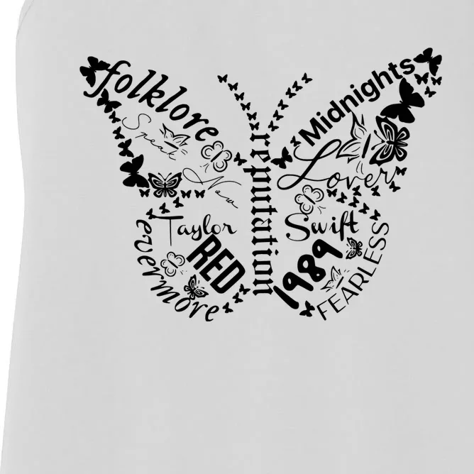 Taylor Ttpd Album Butterfly Silhouette Women's Racerback Tank