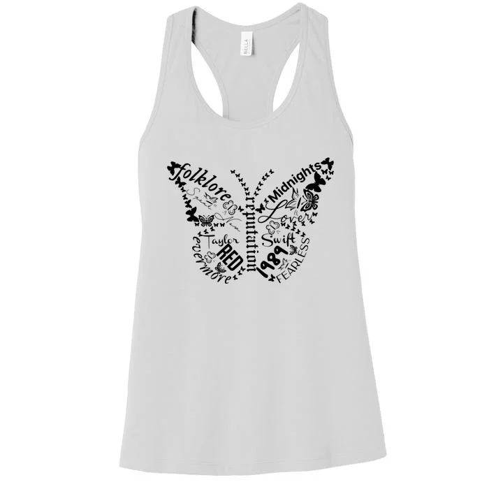 Taylor Ttpd Album Butterfly Silhouette Women's Racerback Tank