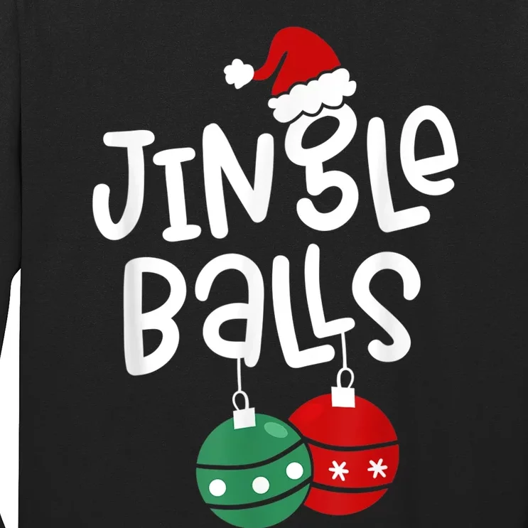 Tinsel Tits And Jingle Balls Funny Matching Christmas Couple Long Sleeve Shirt