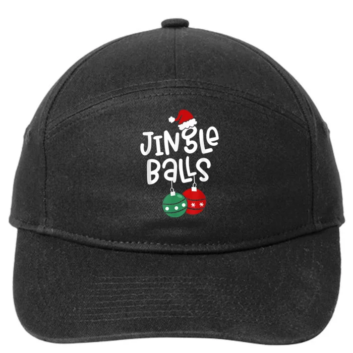 Tinsel Tits And Jingle Balls Funny Matching Christmas Couple 7-Panel Snapback Hat