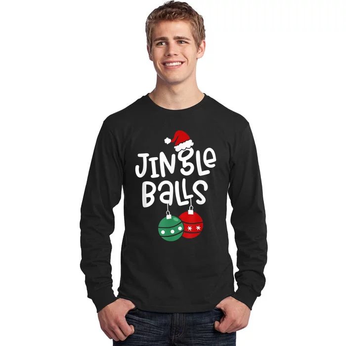 Tinsel Tits And Jingle Balls Funny Matching Christmas Couple Tall Long Sleeve T-Shirt