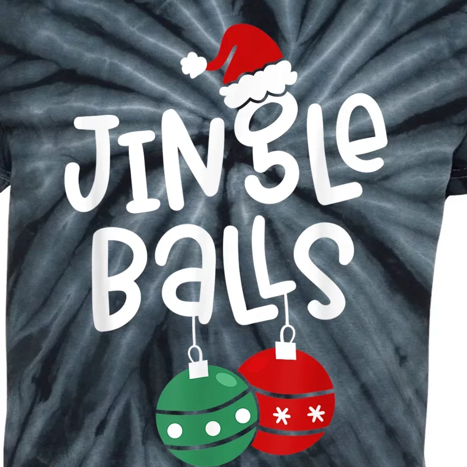 Tinsel Tits And Jingle Balls Funny Matching Christmas Couple Kids Tie-Dye T-Shirt