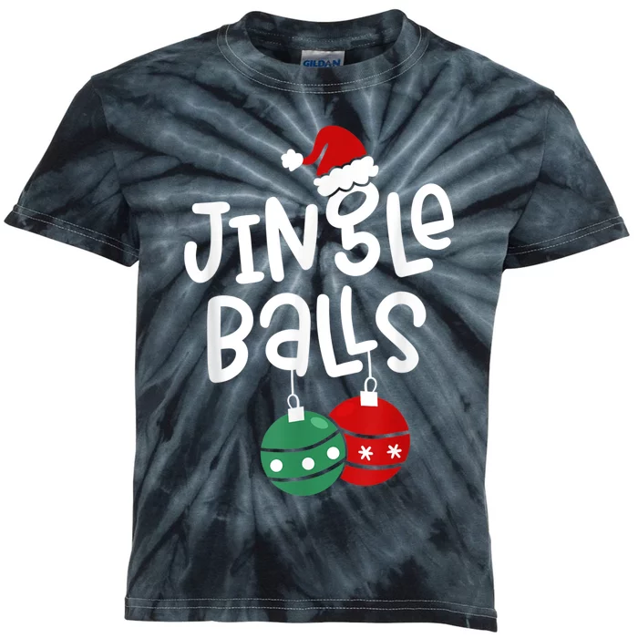 Tinsel Tits And Jingle Balls Funny Matching Christmas Couple Kids Tie-Dye T-Shirt