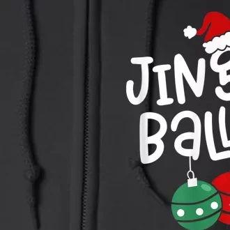 Tinsel Tits And Jingle Balls Funny Matching Christmas Couple Full Zip Hoodie