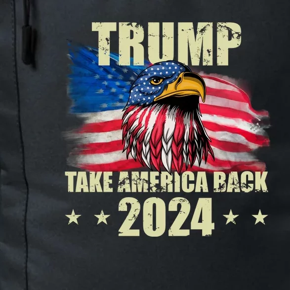 Trump Take America Back 2024 Eagle Usa Flag Daily Commute Backpack