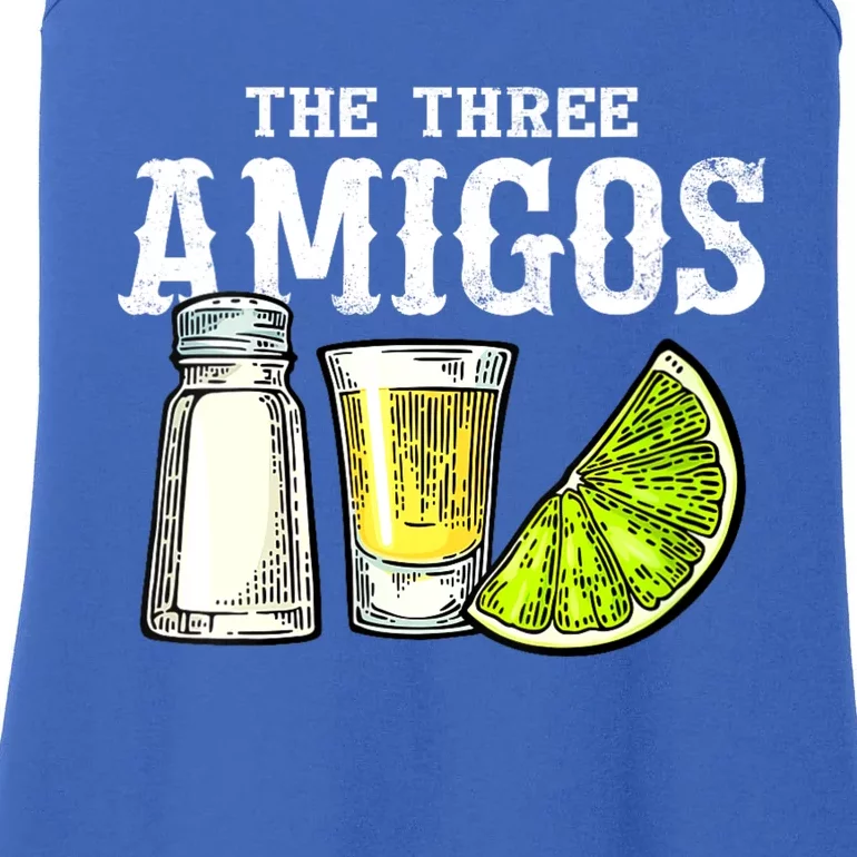 The Three Amigos Lime Salt Tequila Funny Cinco De Mayo Gifts Ladies Essential Tank