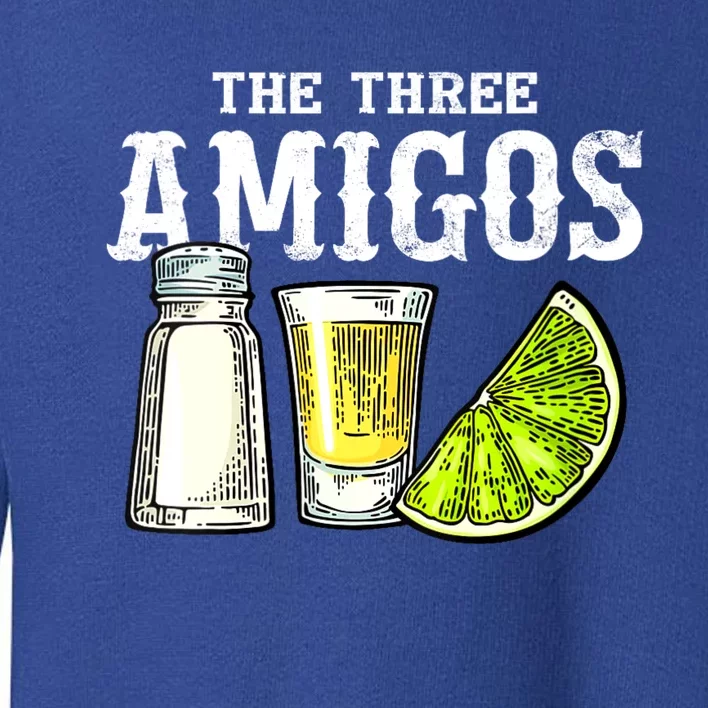 The Three Amigos Lime Salt Tequila Funny Cinco De Mayo Gifts Toddler Sweatshirt