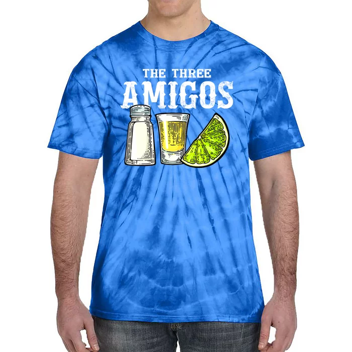 The Three Amigos Lime Salt Tequila Funny Cinco De Mayo Gifts Tie-Dye T-Shirt