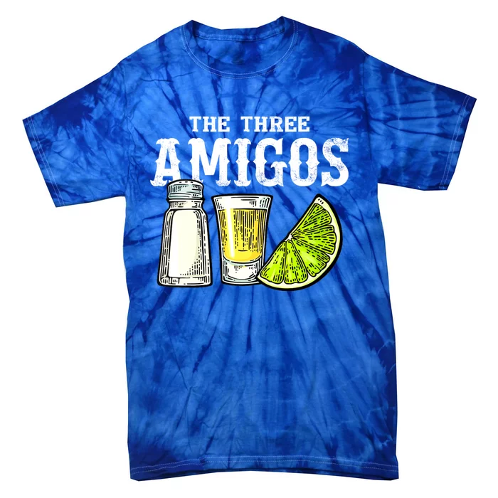 The Three Amigos Lime Salt Tequila Funny Cinco De Mayo Gifts Tie-Dye T-Shirt