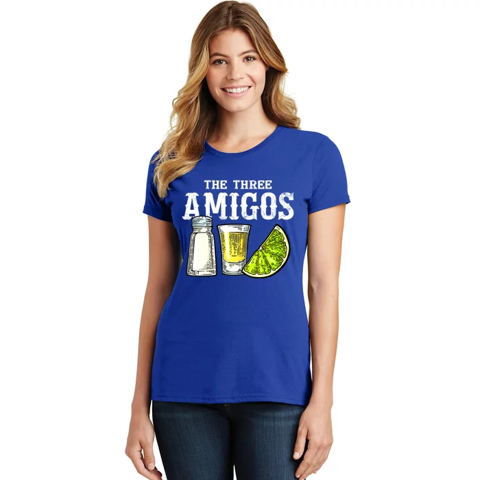 The Three Amigos Lime Salt Tequila Funny Cinco De Mayo Gifts Women's T-Shirt