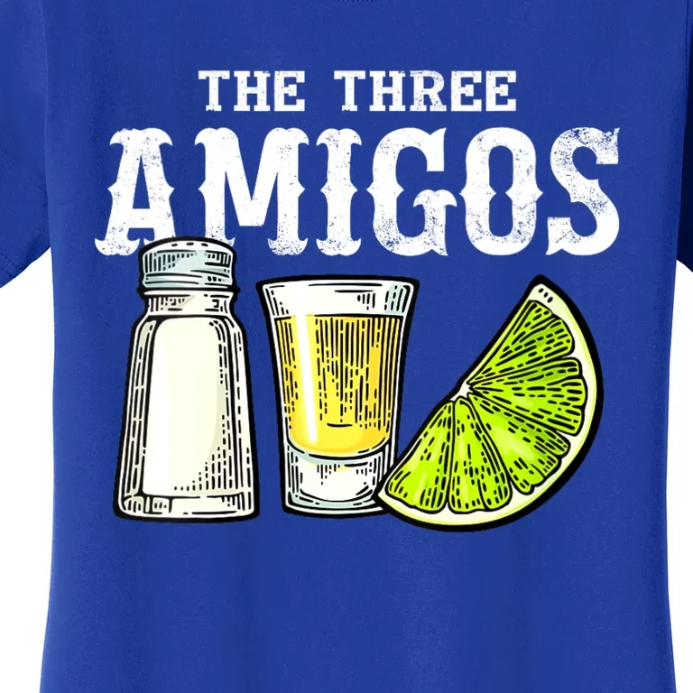 The Three Amigos Lime Salt Tequila Funny Cinco De Mayo Gifts Women's T-Shirt