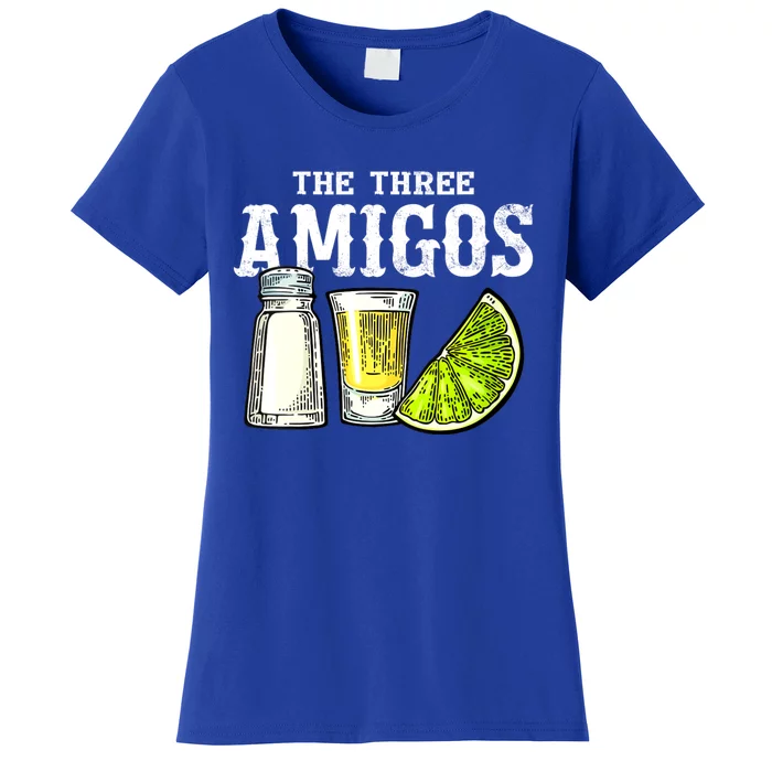 The Three Amigos Lime Salt Tequila Funny Cinco De Mayo Gifts Women's T-Shirt