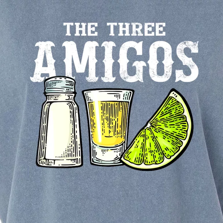 The Three Amigos Lime Salt Tequila Funny Cinco De Mayo Gifts Garment-Dyed Women's Muscle Tee